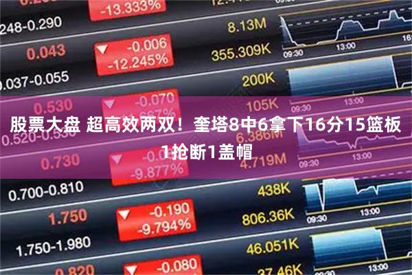 股票大盘 超高效两双！奎塔8中6拿下16分15篮板1抢断1盖帽